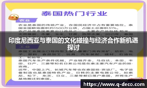 印度尼西亚与泰国的文化碰撞与经济合作新机遇探讨