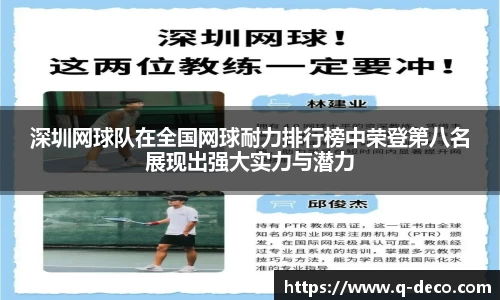 深圳网球队在全国网球耐力排行榜中荣登第八名展现出强大实力与潜力